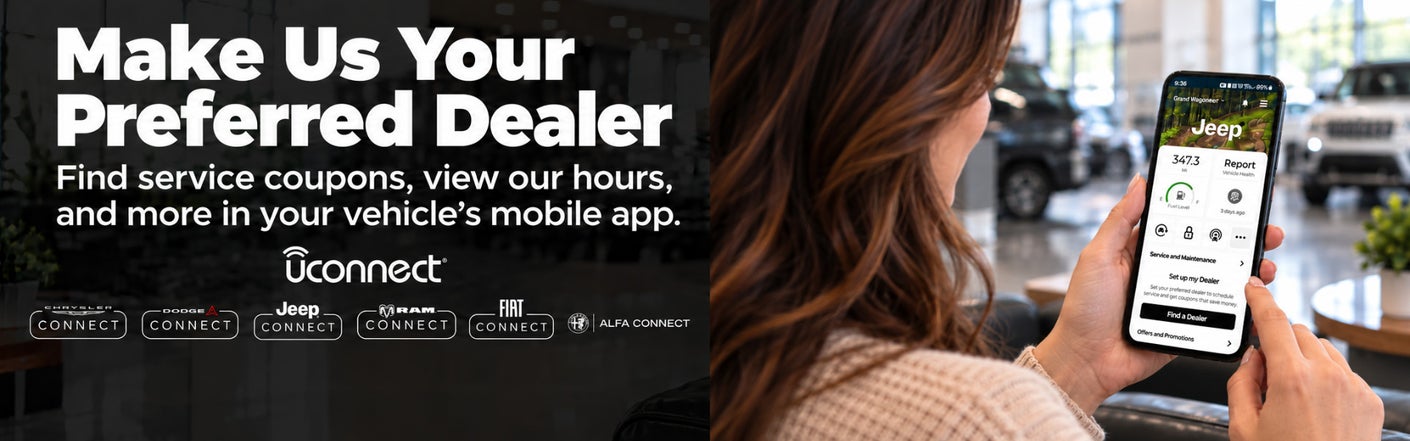 uconnect® make us your preferred dealer | Bowie Chrysler Dodge Jeep Ram in Bowie MD