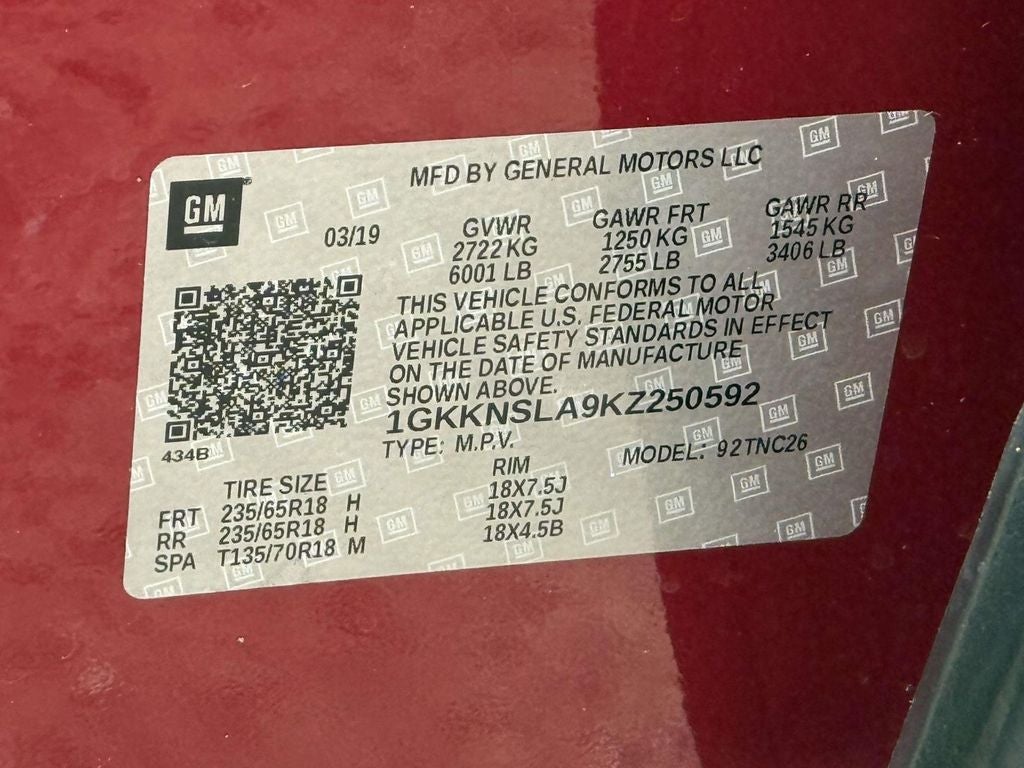 2019 GMC Acadia SLE-2
